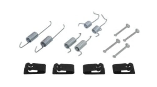 Set de montaj saboti de frana (AKEBONO/BOSCH/LUCAS/NBK) NISSAN CUBE JUKE LEAF NOTE QASHQAI I TIIDA X-TRAIL X-TRAIL II RENAULT KOLEOS I TOYOTA AVENSIS 1.0-Electric 04.99-