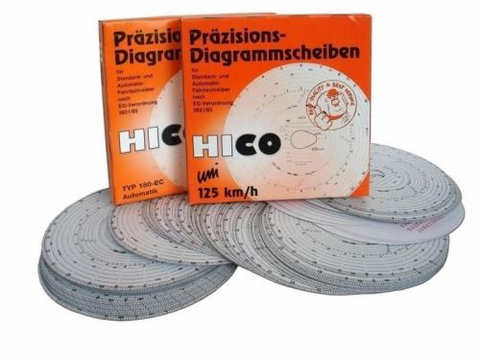 Set diagrame tahograf Hico, 180 km/h, 100 buc/set