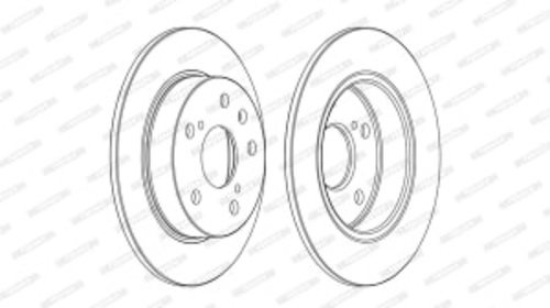 Set discuri de frana spate Dreapta/Stanga SUZUKI SWIFT IV SX4 S-CROSS VITARA 1.0-1.6 d 01.12-