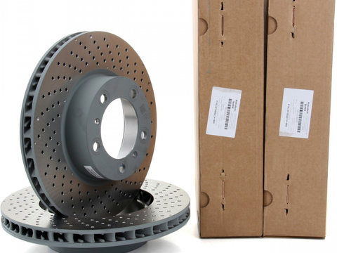 Set Discuri Frana Fata Perforate Oe Porsche Boxter 981 2012→ 2.7 265/275 PS 98135140101 + 98135140201