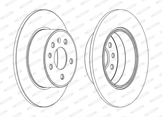 Set Discuri Frana Ferodo Saab DDF1083C