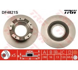 Set discuri spate Ford Transit MK6 DF4821S ( LICHI