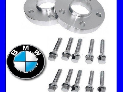 SET Distantiere Jante 5x120 20mm compatibil BMW + 10 Prezoane M12 sau M14