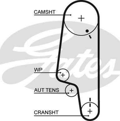 Set distributie cu pompa apa VW CADDY II (9U7), Ridica, 06.1996 - 12.2000 Gates KP15428XS