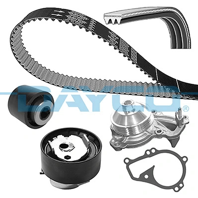 Set distributie curea si pompa apa Dayco CITROËN C-ELYSEE (DD_) 2012-2019 - KBIOWP140