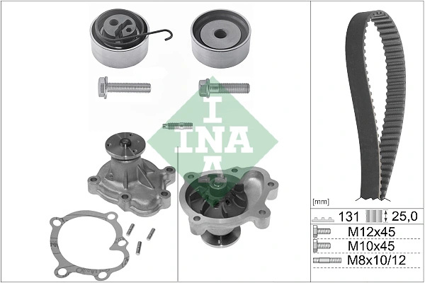 Set distributie curea si pompa apa INA CHEVROLET CRUZE Station Wagon (J308) 2012-2017 - 530 0338 30