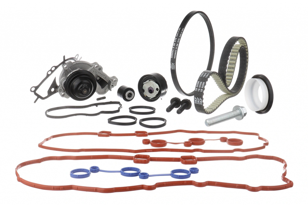 Set distributie curea si pompa apa SKF CITROËN DS3 (SA_) 2013-2015 - VKMC 03306