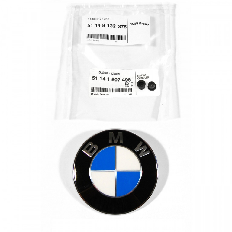Set Emblema Oe Bmw X4 F26 2011-2018 82MM 51148132375 + 2 Buc Bucsa Prindere Emblema Oe Bmw 51141807495