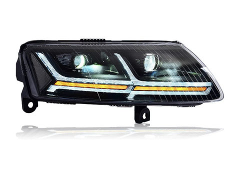 SET Faruri Audi A6 C6 2005-2011 BI-LED, LED DRL semnal secventiala