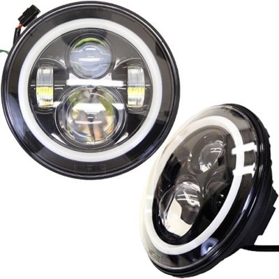 Set faruri cu Angel Eyes si 2 faze JEEP Rubicon - 