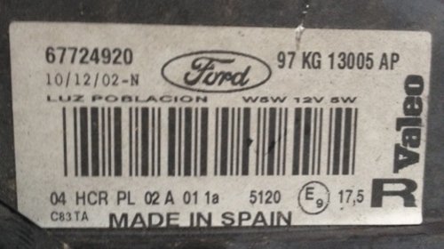 Set faruri Ford Ka 1996-2009