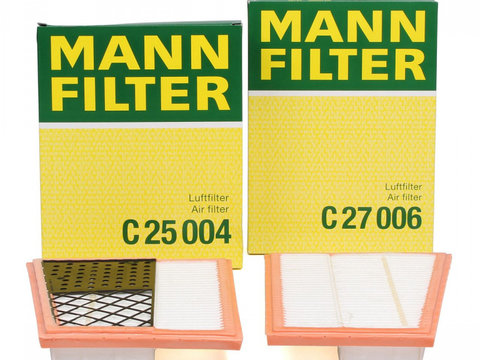 Set Filtre Aer Mann Filter Mercedes-Benz C-Class S203 2001-2007 T-Model C25004 + C27006