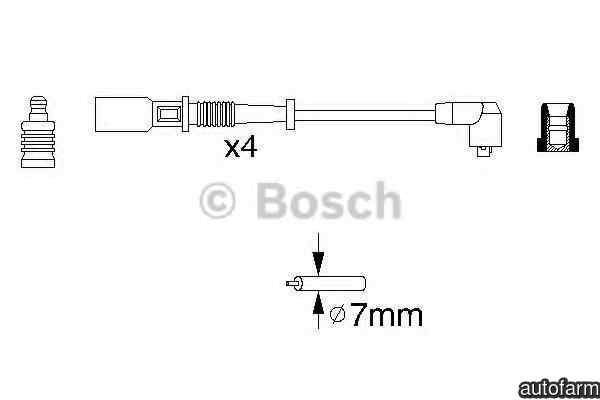 Set fise bujii FIAT PANDA Van 141 BOSCH 0 986 356 
