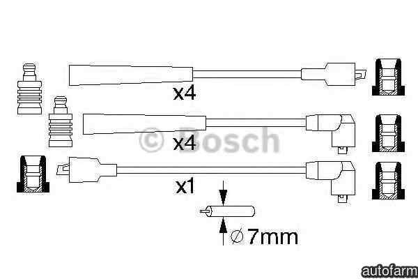 Set fise bujii LAND ROVER DISCOVERY I LJ LG BOSCH 0 986 356 831