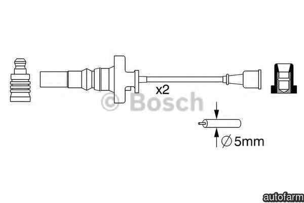 Set fise bujii MITSUBISHI LANCER Kombi CSW BOSCH 0