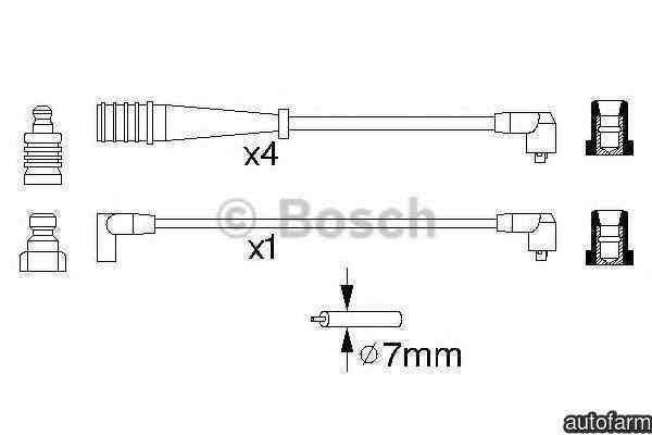 Set fise bujii RENAULT ESPACE II J/S63 BOSCH 0 986