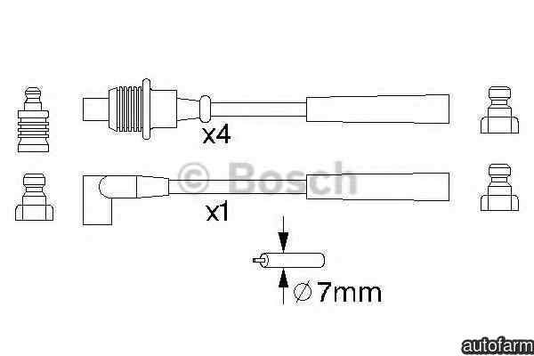 Set fise bujii RENAULT LAGUNA I B56 556 BOSCH 0 98