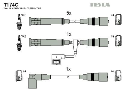 Set fise bujii tesla pt bmw 3(e30)