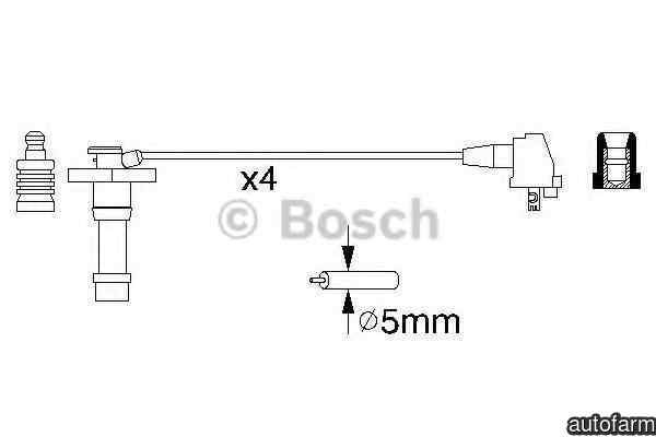 Set fise bujii TOYOTA CELICA ST20 AT20 BOSCH 0 986