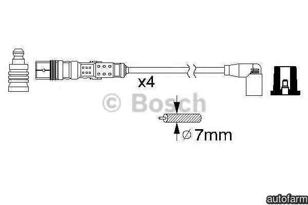 Set fise bujii VW GOLF PLUS 5M1 521 BOSCH 0 986 35