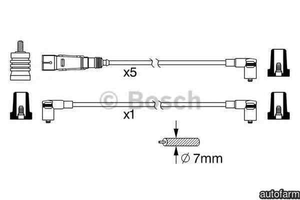 Set fise bujii VW TRANSPORTER IV platou / sasiu 70