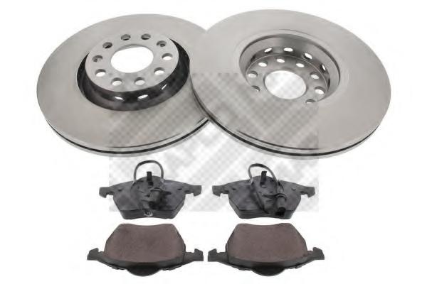 Set frana, frana disc AUDI A6 limuzina (4B2, C5), AUDI A6 Avant (4B5, C5), AUDI A4 (8E2, B6) - MAPCO 47899