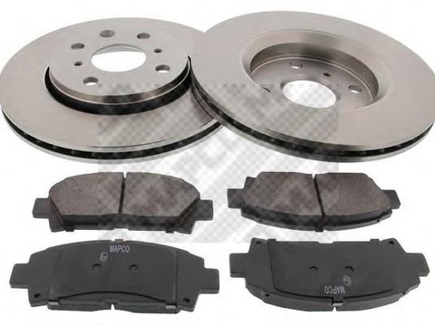 Set frana, frana disc Citroen C1 (PM_, PN_), PEUGEOT 107, TOYOTA AYGO (WNB1_, KGB1_) - MAPCO 47355