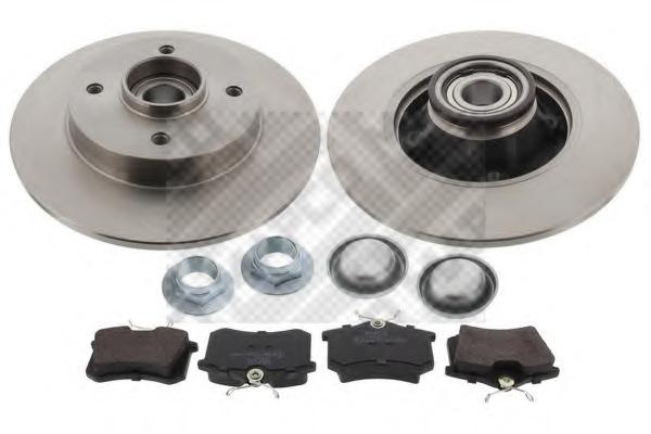 Set frana, frana disc Citroen C4 I (LC_), PEUGEOT 308 (4A_, 4C_), PEUGEOT 308 SW combi - MAPCO 47360