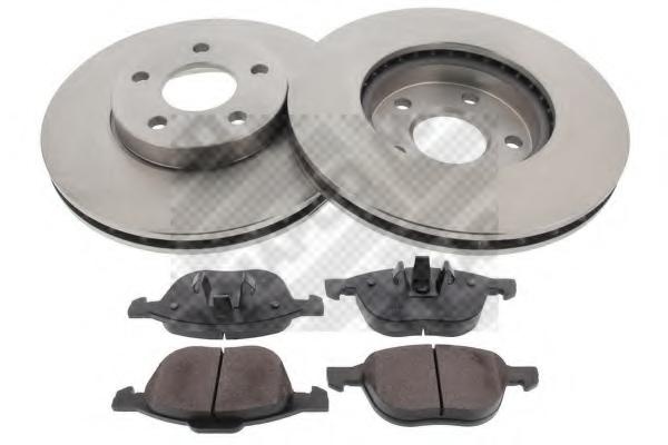 Set frana, frana disc FORD C-MAX II, FORD FOCUS III, FORD FOCUS III limuzina - MAPCO 47644