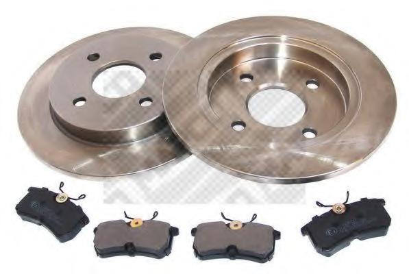 Set frana, frana disc FORD FOCUS (DAW, DBW), FORD FOCUS Clipper (DNW), FORD FOCUS limuzina (DFW) - MAPCO 47656