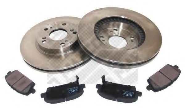 Set frana, frana disc HONDA CIVIC VIII Hatchback (FN, FK), HONDA BALLADE VIII limuzina (FD, FA) - MAPCO 47523