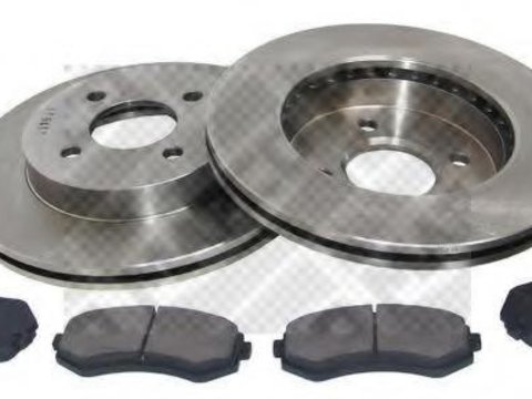 Set frana, frana disc NISSAN PULSAR I hatchback (N15), NISSAN SENTRA I (N15) - MAPCO 47501