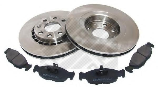 Set frana, frana disc OPEL ASTRA F (56_, 57_), OPEL ASTRA F Cabriolet (53_B), OPEL ASTRA F hatchback (53_, 54_, 58_, 59_) - MAPCO 47755