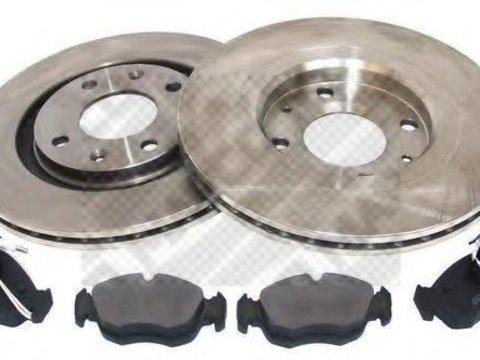 Set frana, frana disc PEUGEOT 306 hatchback (7A, 7C, N3, N5), PEUGEOT 306 Cabriolet (7D, N3, N5), PEUGEOT 306 limuzina (7B, N3, N5) - MAPCO 47451