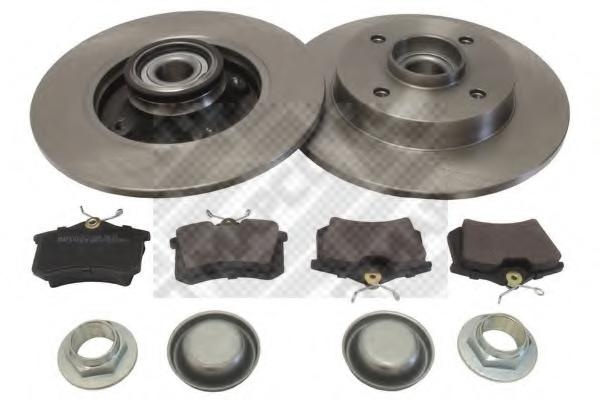 Set frana, frana disc PEUGEOT 307 (3A/C), PEUGEOT 307 SW (3H), PEUGEOT 307 CC (3B) - MAPCO 47361