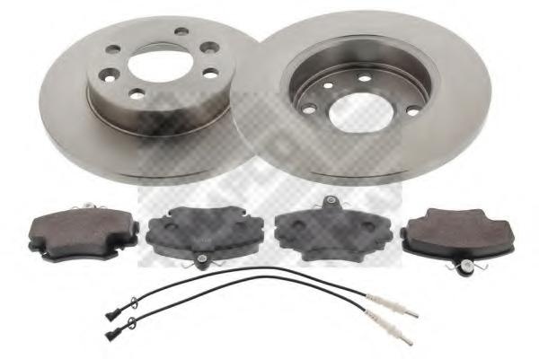 Set frana, frana disc RENAULT EXTRA caroserie (F40_, G40_), RENAULT CLIO (B/C57_, 5/357_), RENAULT ENCORE (B/C37_) - MAPCO 47152