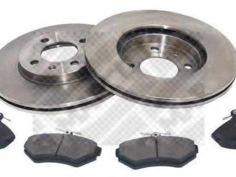 Set frana, frana disc SEAT CORDOBA limuzina (6K1, 6K2), SEAT TOLEDO (1L), VW POLO (6N1) - MAPCO 47852