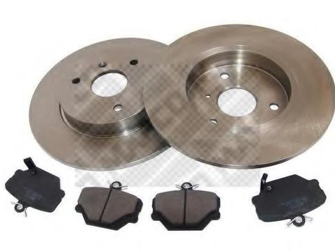 Set frana, frana disc SMART CABRIO (450), SMART CITY-COUPE (450), SMART CROSSBLADE (450) - MAPCO 47550