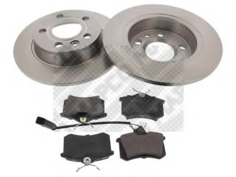 Set frana, frana disc VW SHARAN (7M8, 7M9, 7M6), FORD GALAXY (WGR), SEAT ALHAMBRA (7V8, 7V9) - MAPCO 47829