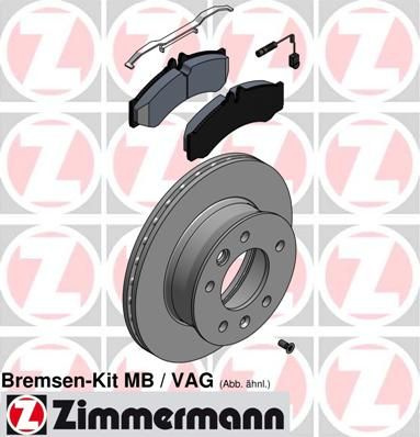 Set frana, frana disc ZIMMERMANN 640.4313.00