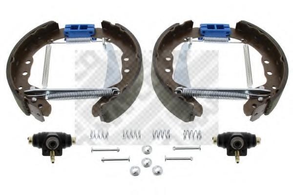 Set frana, frana tambur VW PASSAT (3A2, 35I), VW PASSAT Variant (3A5, 35I), SEAT INCA (6K9) - MAPCO 9835