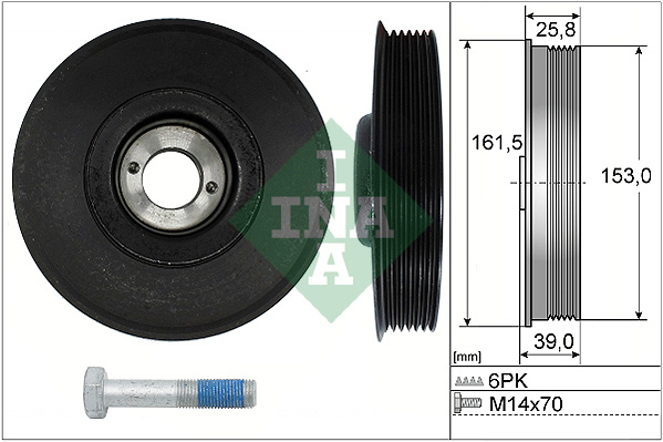 Set fulie arbore cotit # 544 0039 20 # INA
