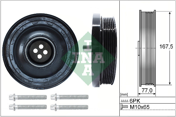 Set fulie, arbore cotit (544 0137 20 544013720 INA) BMW 1|3|5|X3