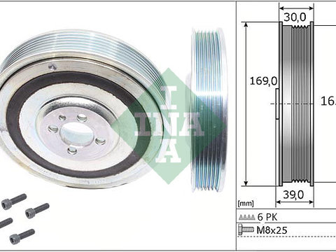 Set fulie, arbore cotit (544008020 INA) ALFA ROMEO,CADILLAC,CHRYSLER,FIAT,HOLDEN,LANCIA,OPEL,SAAB,SUZUKI,VAUXHALL