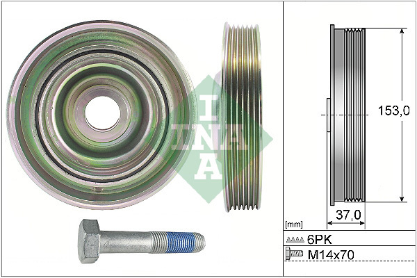 Set fulie arbore cotit # Peugeot 407 2004 2005 2006 2007 2008 2009 2010 2011 2012 2013 2014 2015 2016 2017 2018 2019 2020 2021 2022 2023 2024 2025 # 544 0097 20 # INA
