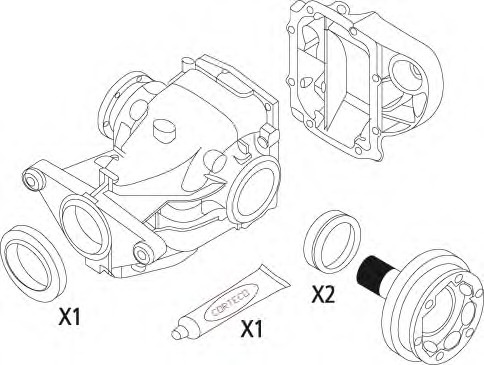 Set garnituri 19535823 CORTECO pentru Bmw Seria 5 Bmw Seria 3 Bmw X5 Bmw Z4 Skoda Fabia Bmw X3 Bmw Seria 1