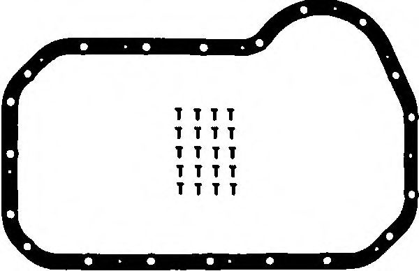 Set garnituri, baie ulei AUDI 80 (80, 82, B1) (197