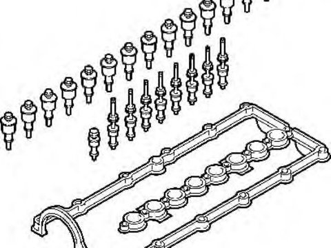Set garnituri, Capac supape BMW 3 Compact (E46) (2001 - 2005) ELRING 357.900
