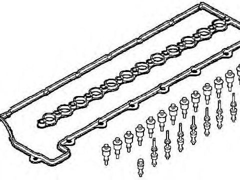 Set garnituri, Capac supape BMW Seria 3 (E90) (2005 - 2011) ELRING 157.680 piesa NOUA