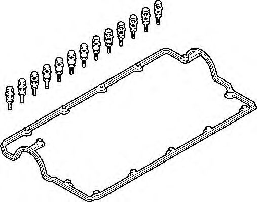 Set garnituri, Capac supape FORD GALAXY (WGR) (1995 - 2006) ELRING 383.280